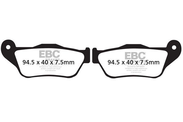 BRAKE PAD SFA-HH SERIES SINTERED METAL SCOOTER