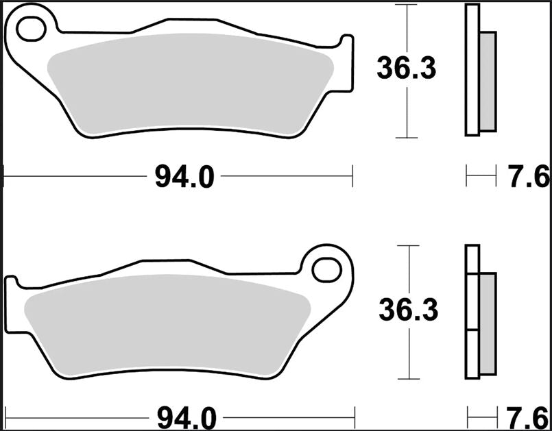 BRAKE PAD SINTER LA