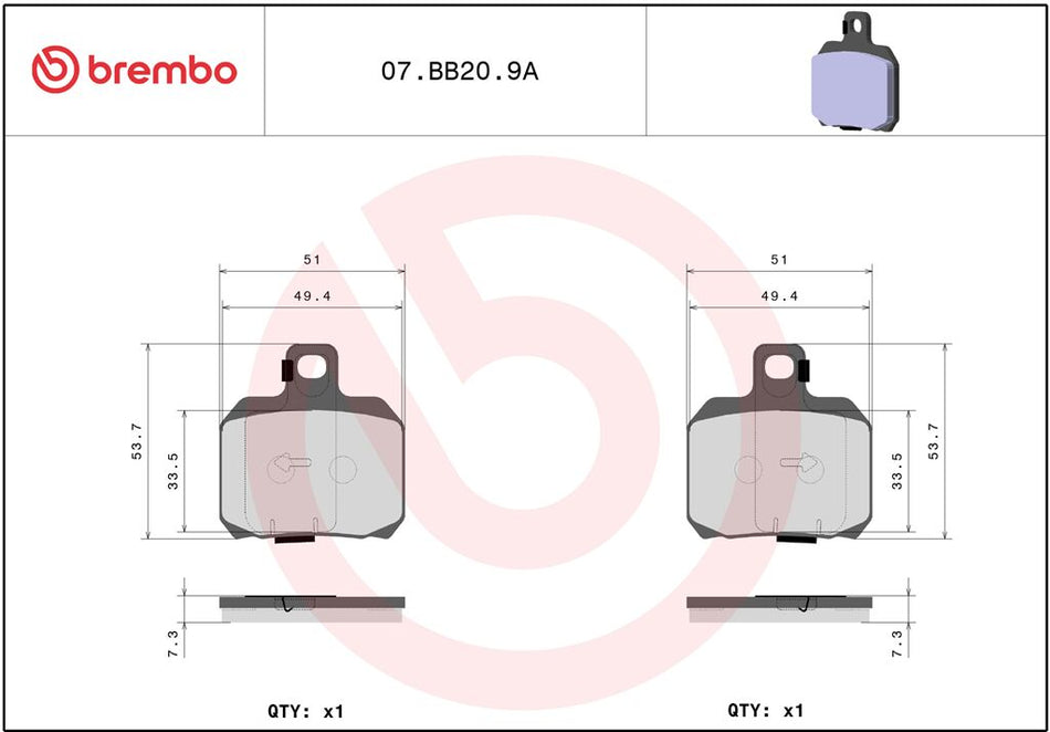 BRAKE PAD GENUINE SINTER