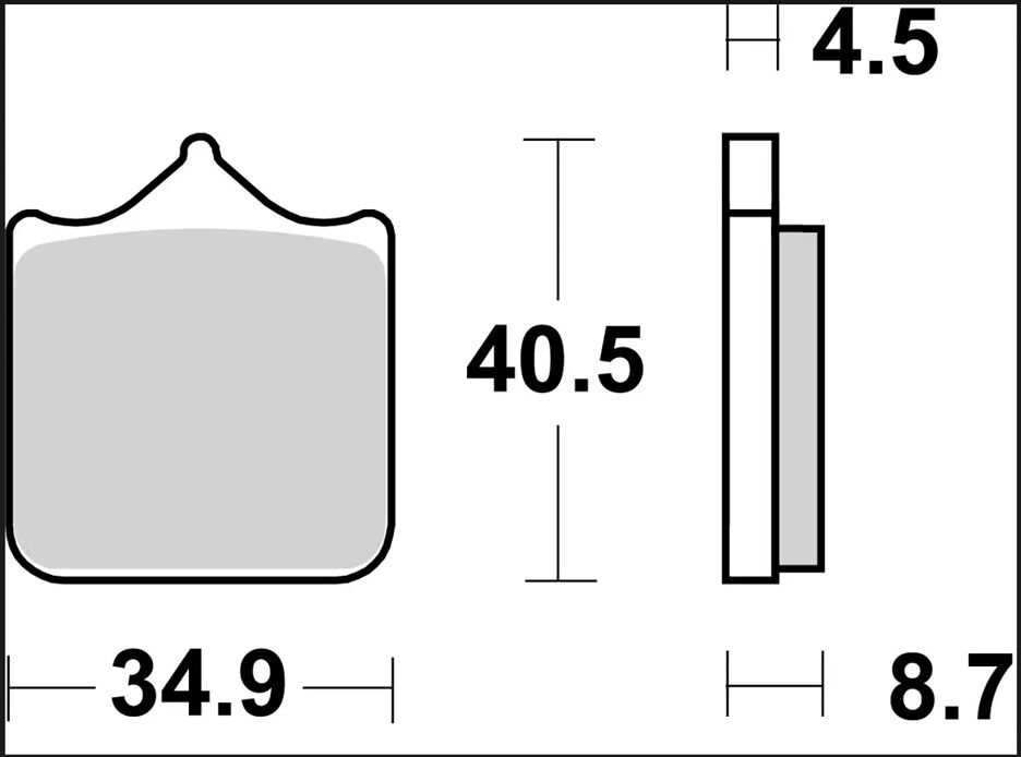 BRAKE PAD SINTER SR
