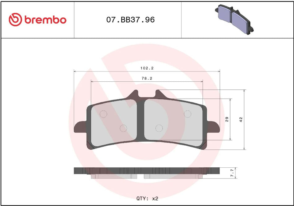 BRAKE PAD GENUINE SINTER