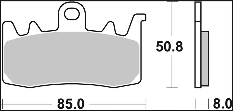 BRAKE PAD SINTER SR