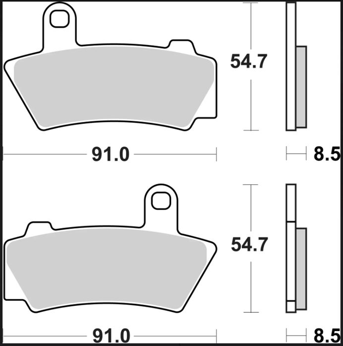 BRAKE PAD SINTER SA