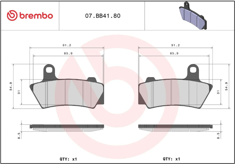 BRAKE PAD GENUINE SINTER