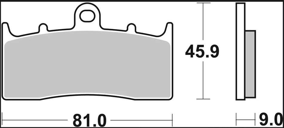 BRAKE PAD SINTER LA
