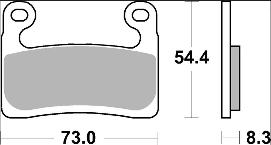 BRAKE PAD SINTER SR
