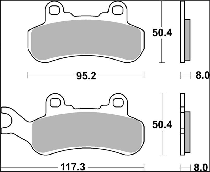 BRAKE PAD SINTER SX OFFROAD