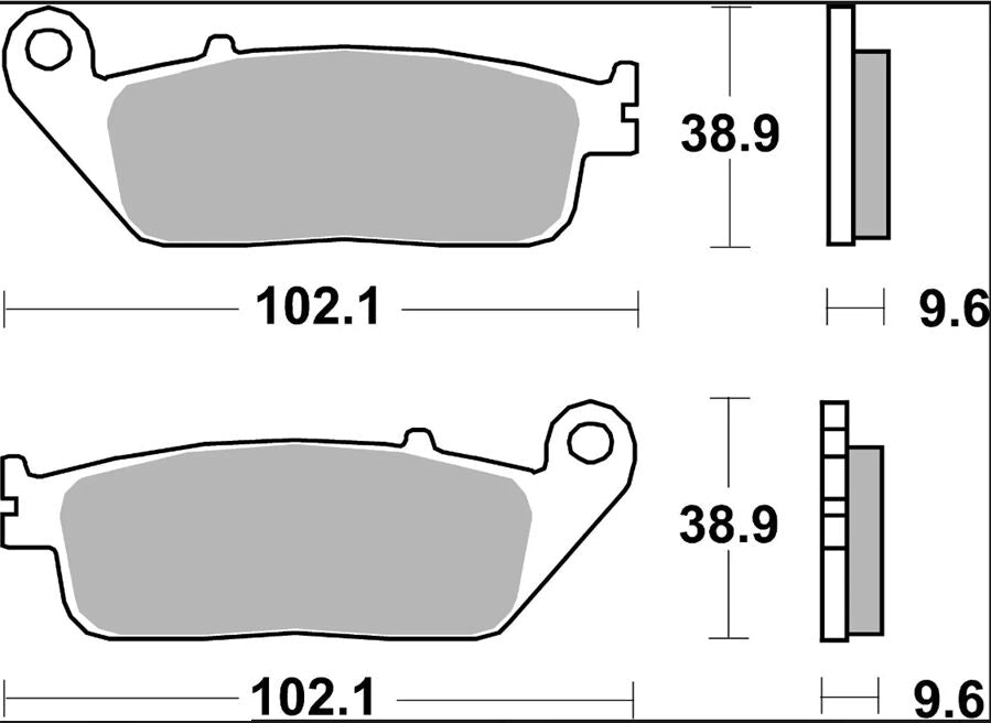 BRAKE PAD SINTER LA