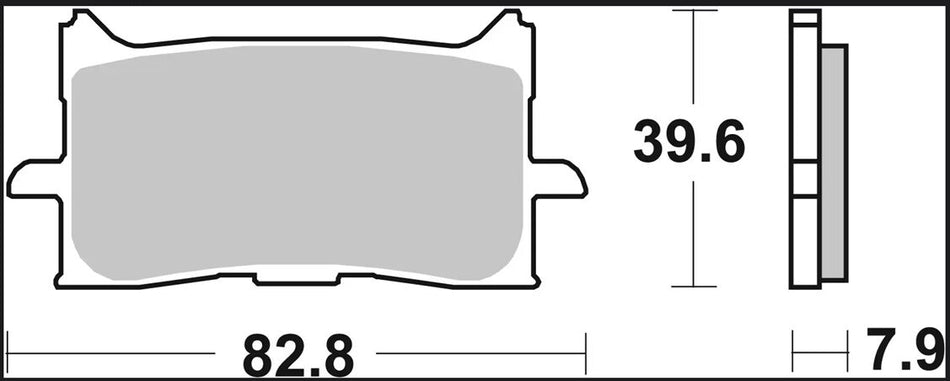 BRAKE PAD SINTER LA