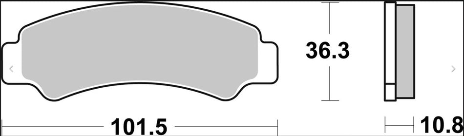 BRAKE PAD SINTER SD OFFROAD