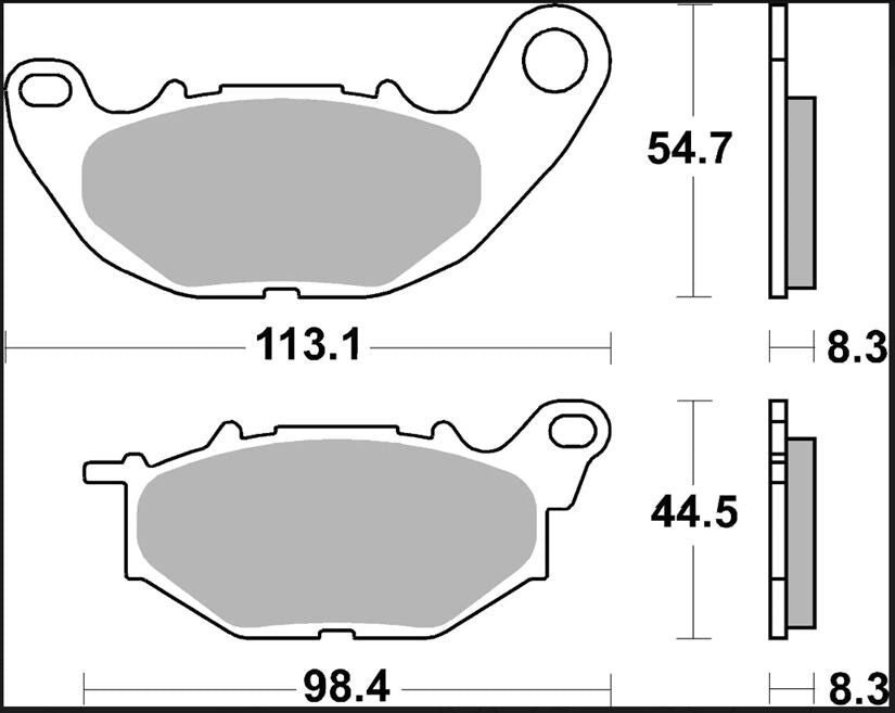 BRAKE PAD SINTER SR