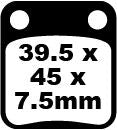 BRAKE PAD SFA SERIES ORGANIC