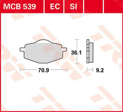 BRAKE PAD ALLROUND ORGANIC STANDARD