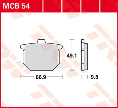 BRAKE PAD ALLROUND ORGANIC STANDARD