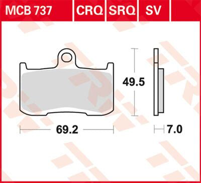 BRAKE PAD ALLROUND ORGANIC STANDARD