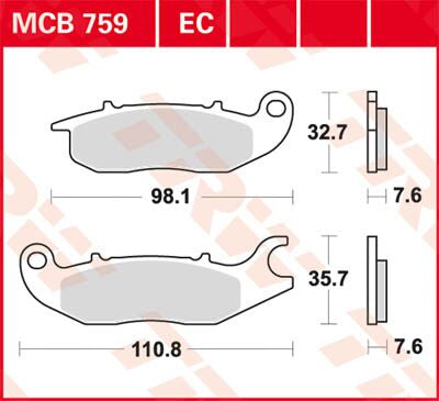 BRAKE PAD ALLROUND ORGANIC STANDARD