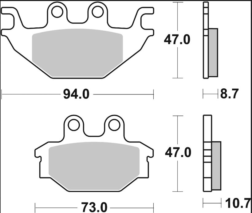 BRAKE PAD CC CARBON CERAMIC