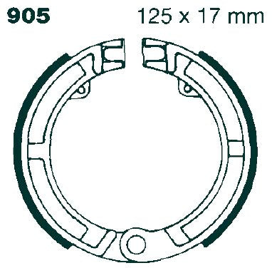 BRAKE SHOE PLAIN SERIES ORGANIC