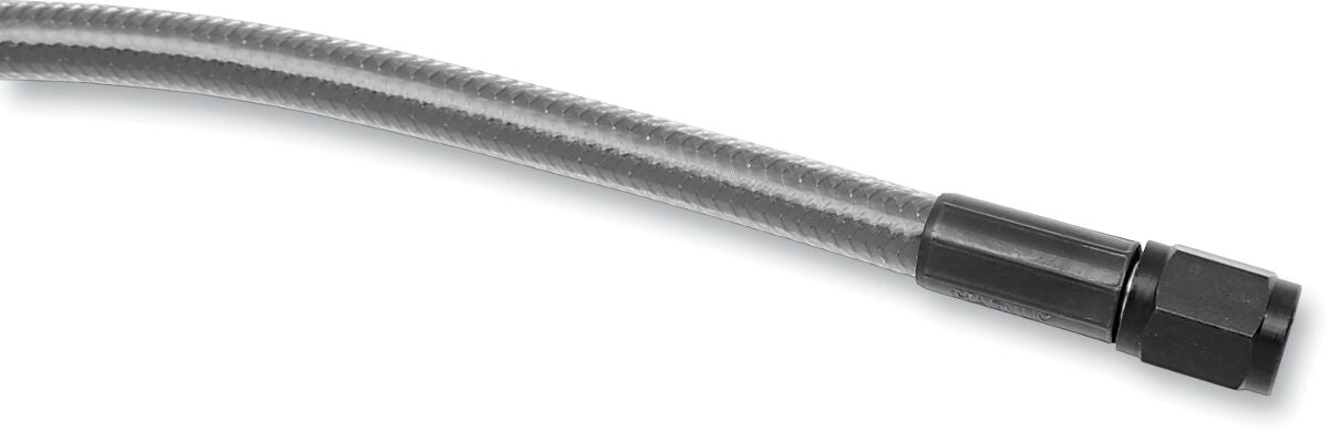BRAKE LINE NON-ABS BRAIDED UNIVERSAL 9" BLACK PEARL