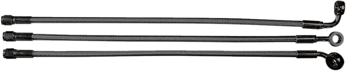 BRAKE LINE UPPER DUAL DISC NON-ABS DESIGNER CHROME BLACK
