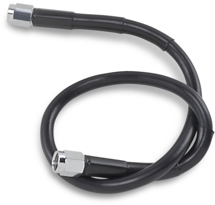 UNIVERSAL BRAKE LINE BLACK VINYL COATED STAINLESS STEEL DOT AN-3 18"