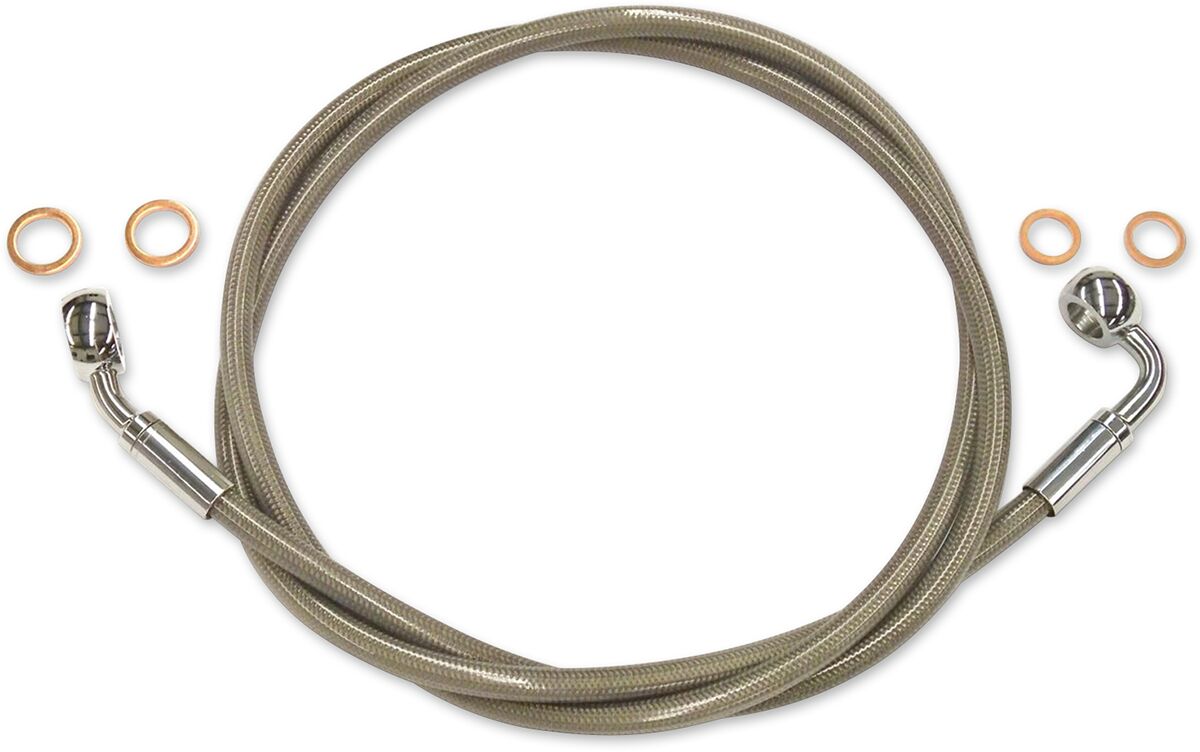 BRAKE LINE E-Z ALIGN XR NON-ABS POLISHED NATURE/CLEAR 44"
