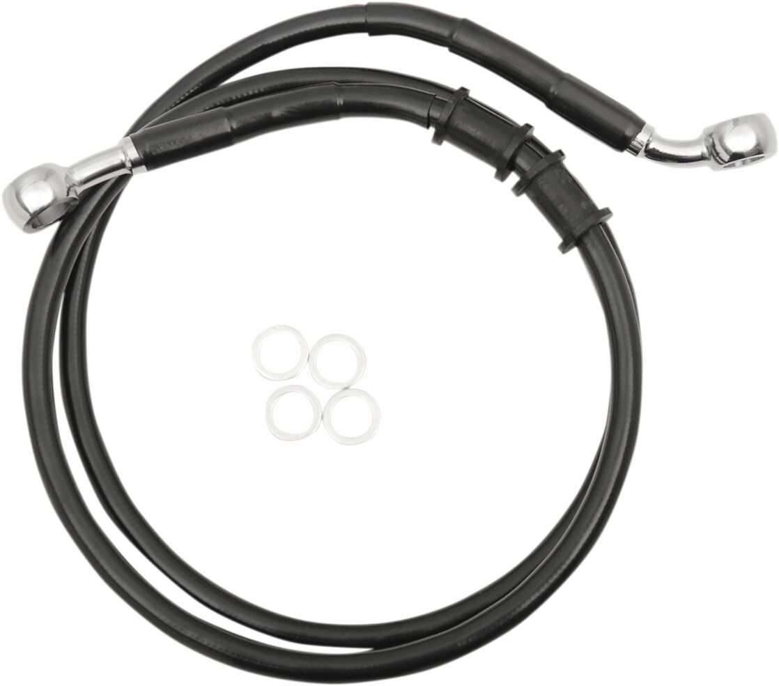FRT BRAKE LINE XL BK +8