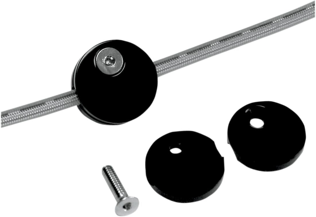 ACCUTRONIX BRAKE LINE CLAMP FRONT BLACK