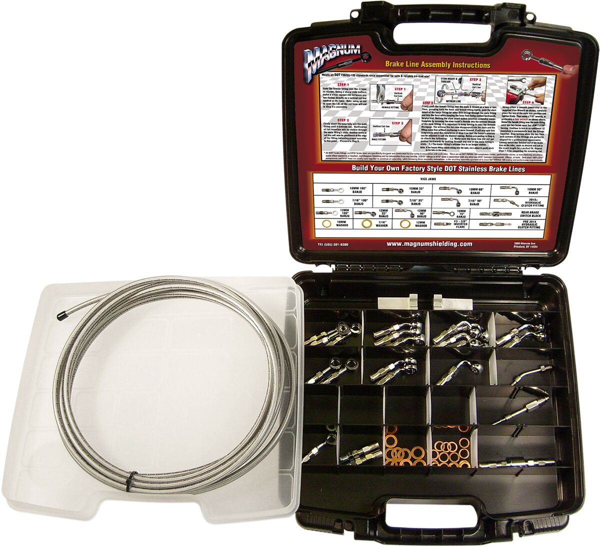 BRAKE LINE BUILDER KIT DELUXE BYO® CHROME NATURE