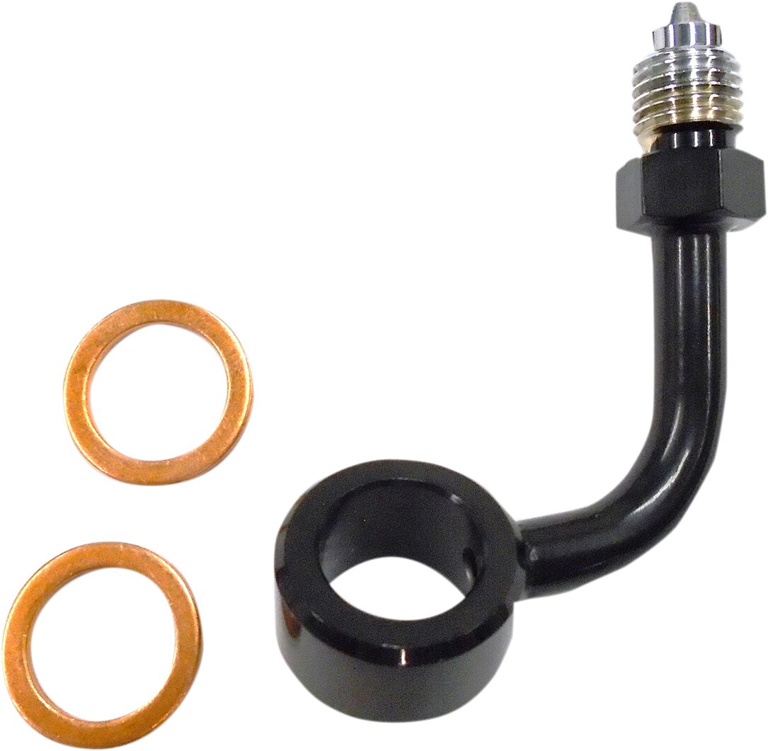 ADAPTOR DUAL DISC NON-ABS BRAKE LINE CHROME BLACK