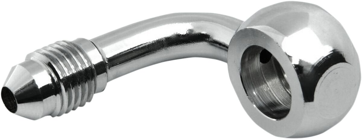 BANJO FITTING CUSTOM REPLACEMENT AN3 90°/10mm CHROME NATURE