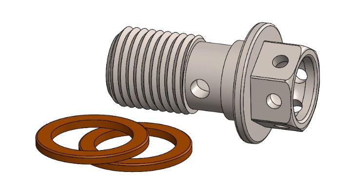 BANJO BOLT M10X1.00 RACE DRILLED