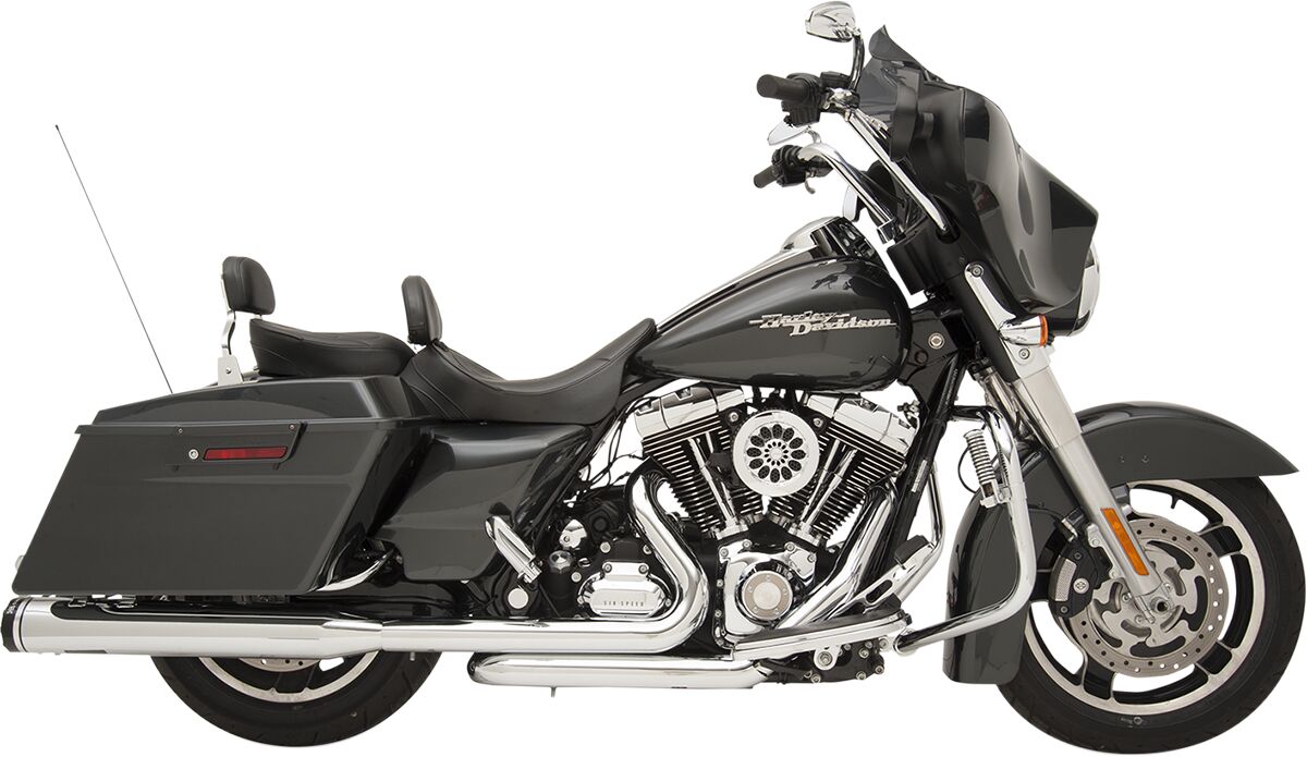 EXHAUST SYSTEM 2 INTO 2 WITH TWO-STEP CROSSOVER HEADER CHROME