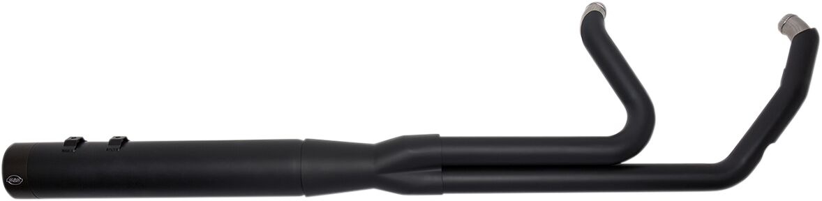 EXHAUST SYSTEM 2-1 SIDEWINDER STAINLESS STEEL BLACK W/BLACK END CAPS