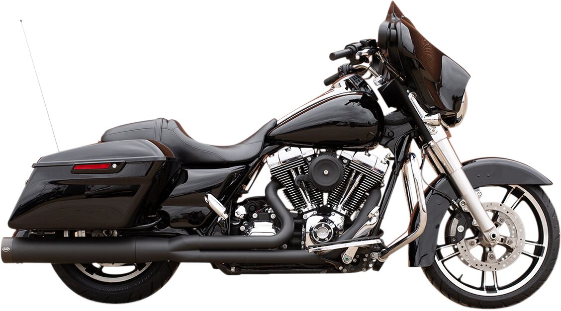 EXHAUST SYSTEM 2-1 SIDEWINDER BLACK W/BLACK END CAPS