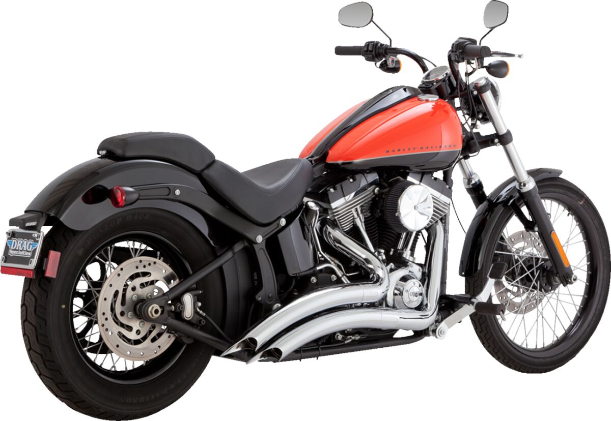 EXHAUST BIG RADIUS CHROME 86-09 SOFTAIL