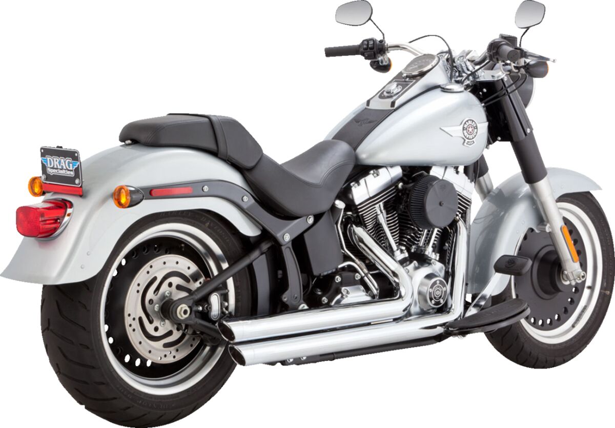 EXHAUST BIG SHOTS STAGGERED CHROME 86-09 SOFTAIL