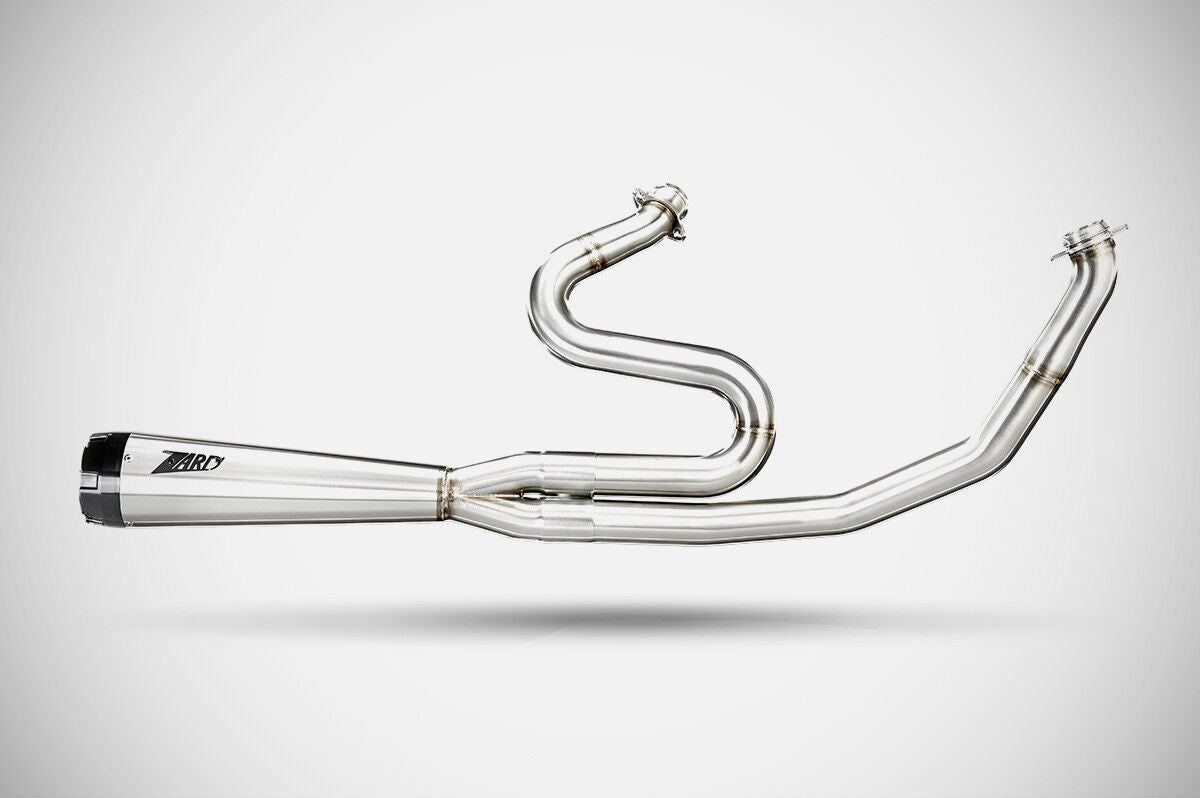 Full Exhaust Racing System HD-SOFTAIL 2in1 POLISHED E4/E5