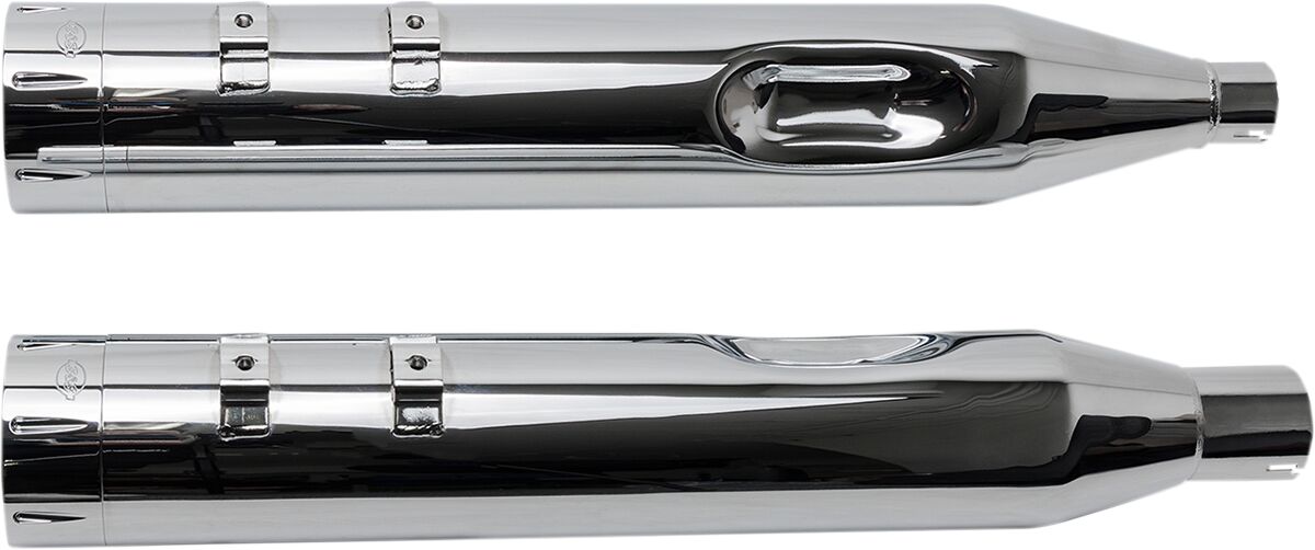MUFFLER 4.5" SLIP-ON MK45 CHROME TRACER END CAP-CHROME BODY FINISH