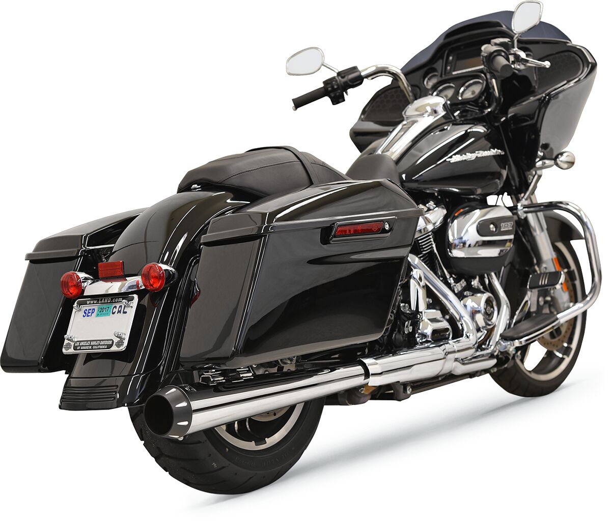 MUFFLERS SLIP-ON 4" DNT ELIMINATOR MEGAPHONE CROSS-OVER CHROME
