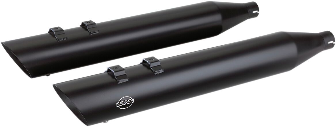 MUFFER SLIP-ON SLASH CUT END 4" TOURING BLACK