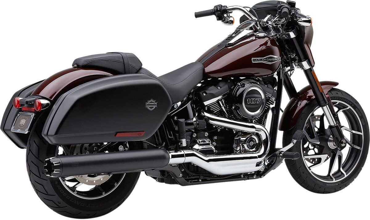 MUFFLER DUAL CUT BLK