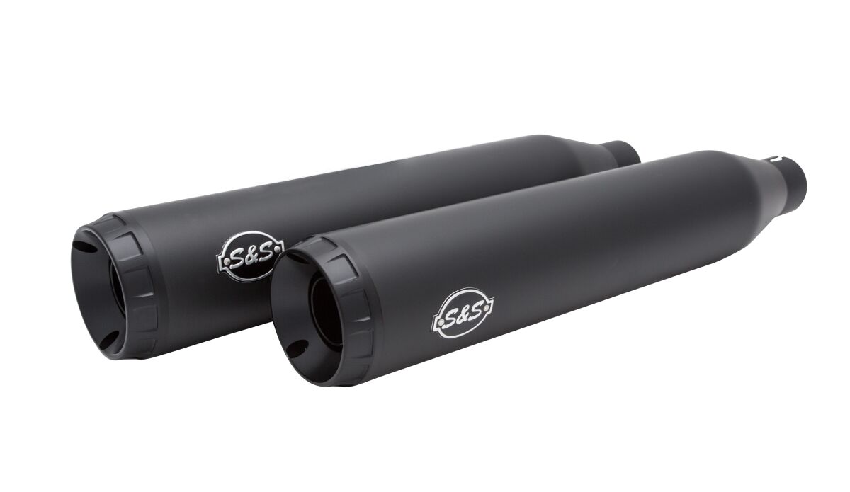Grand National EC Slip On Mufflers Black/Black