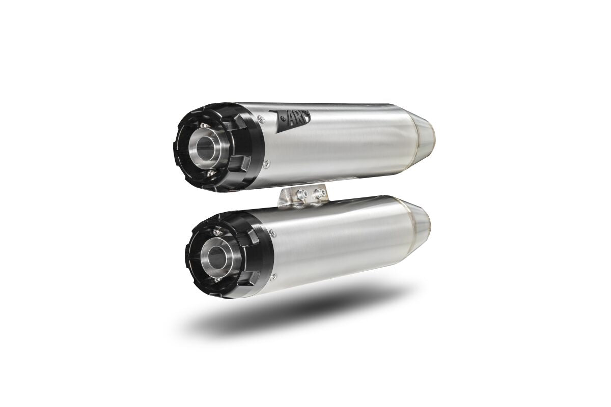 OVERLAPPED SLIP-ONS MUFFLER HD-SOFTAIL M8 SS E4/E5
