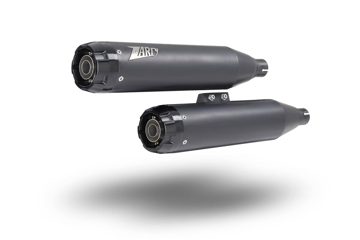 OVERLAPPED SLIP-ON MUFFLER HD-BREAKOUT FAT BOY M8 BLACK E4/E5