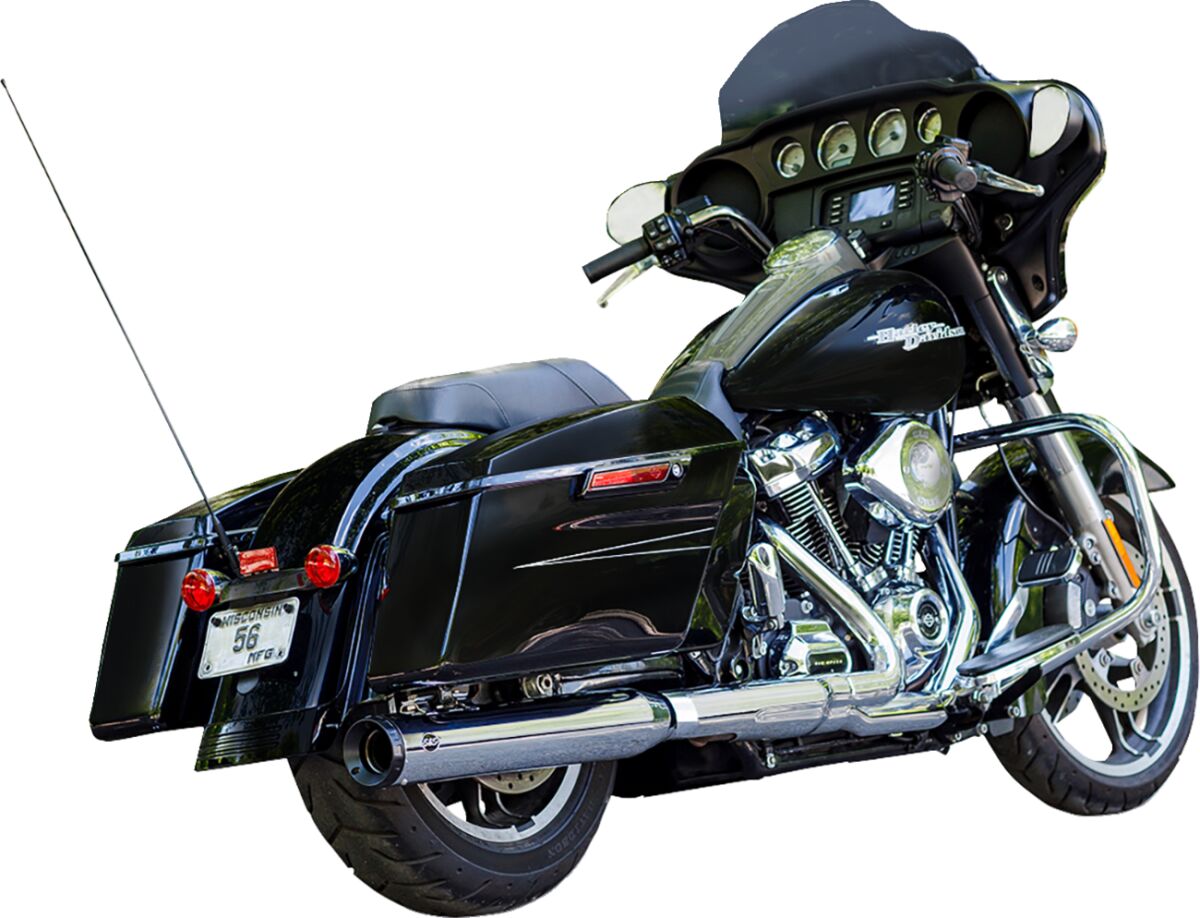 Muffler Swindler 2:1 Chrome 4" M8 Touring