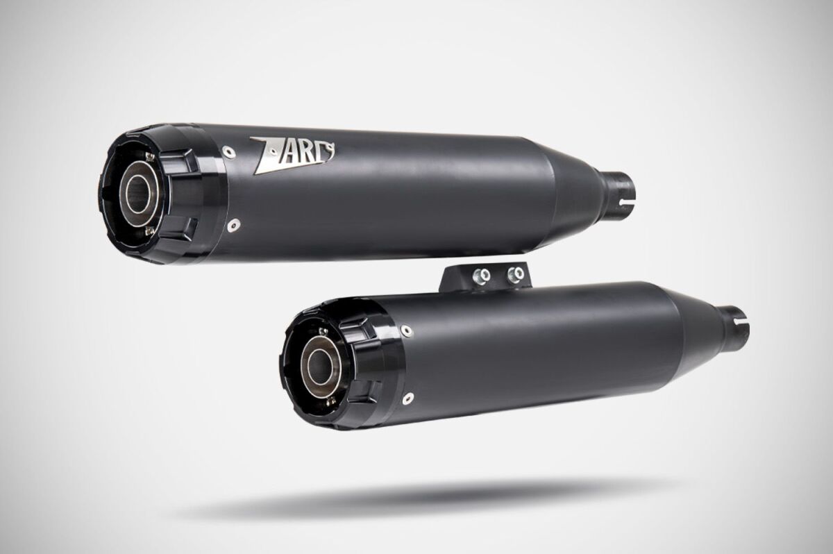 OVERLAPPED SLIP-ON MUFFLER HD-HERITAGE CLASSIC BLACK