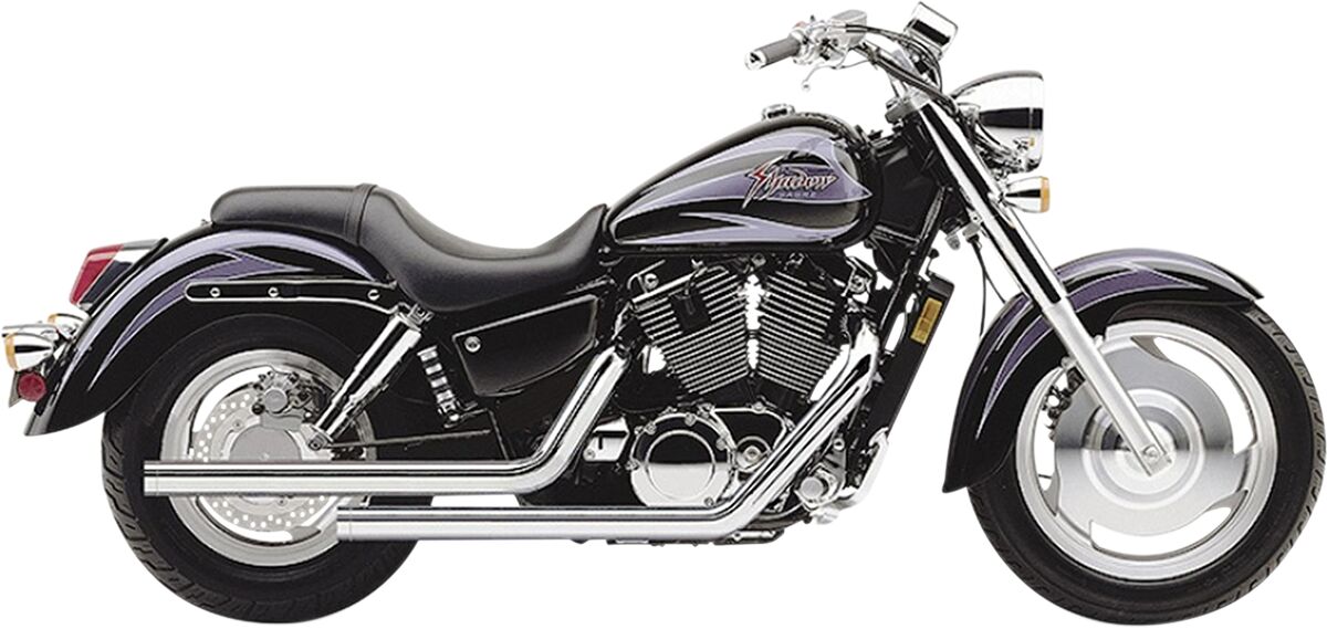 EXHAUST SYSTEM DRAGSTER 2 INTO 2 STRAIGHT-CUT CHROME