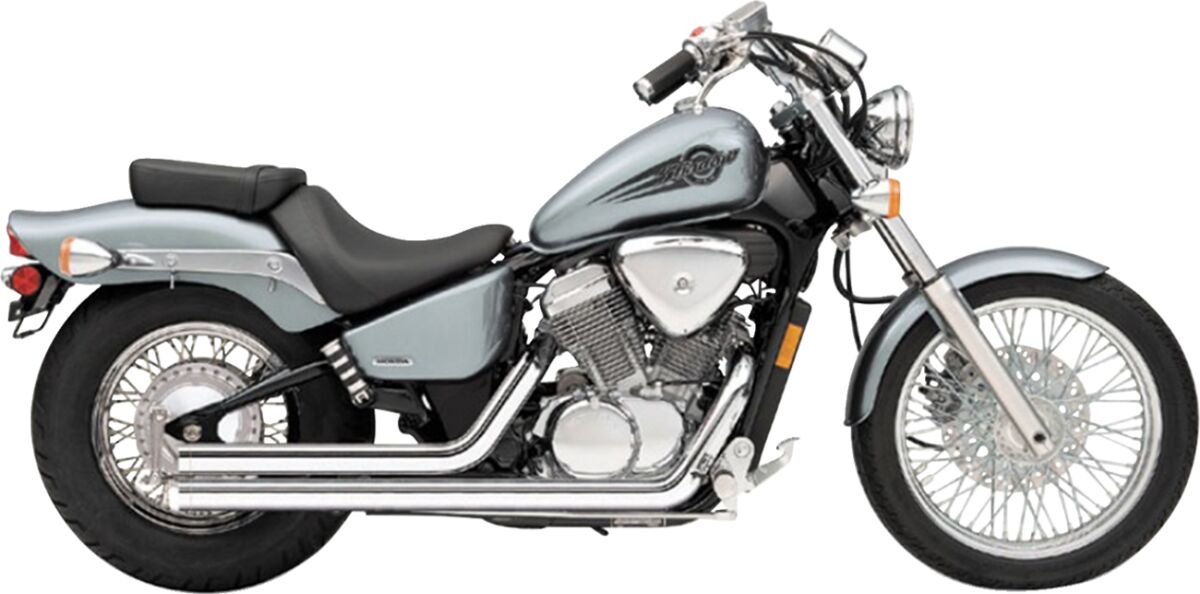 EXHAUST SYSTEM STREET ROD 2 INTO 2 STRAIGHT-CUT CHROME