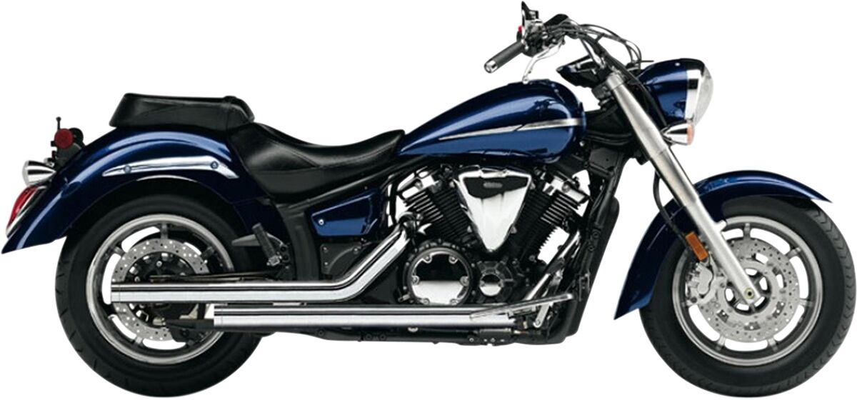 EXHAUST SYSTEM DRAGSTER 2 INTO 2 STRAIGHT-CUT CHROME